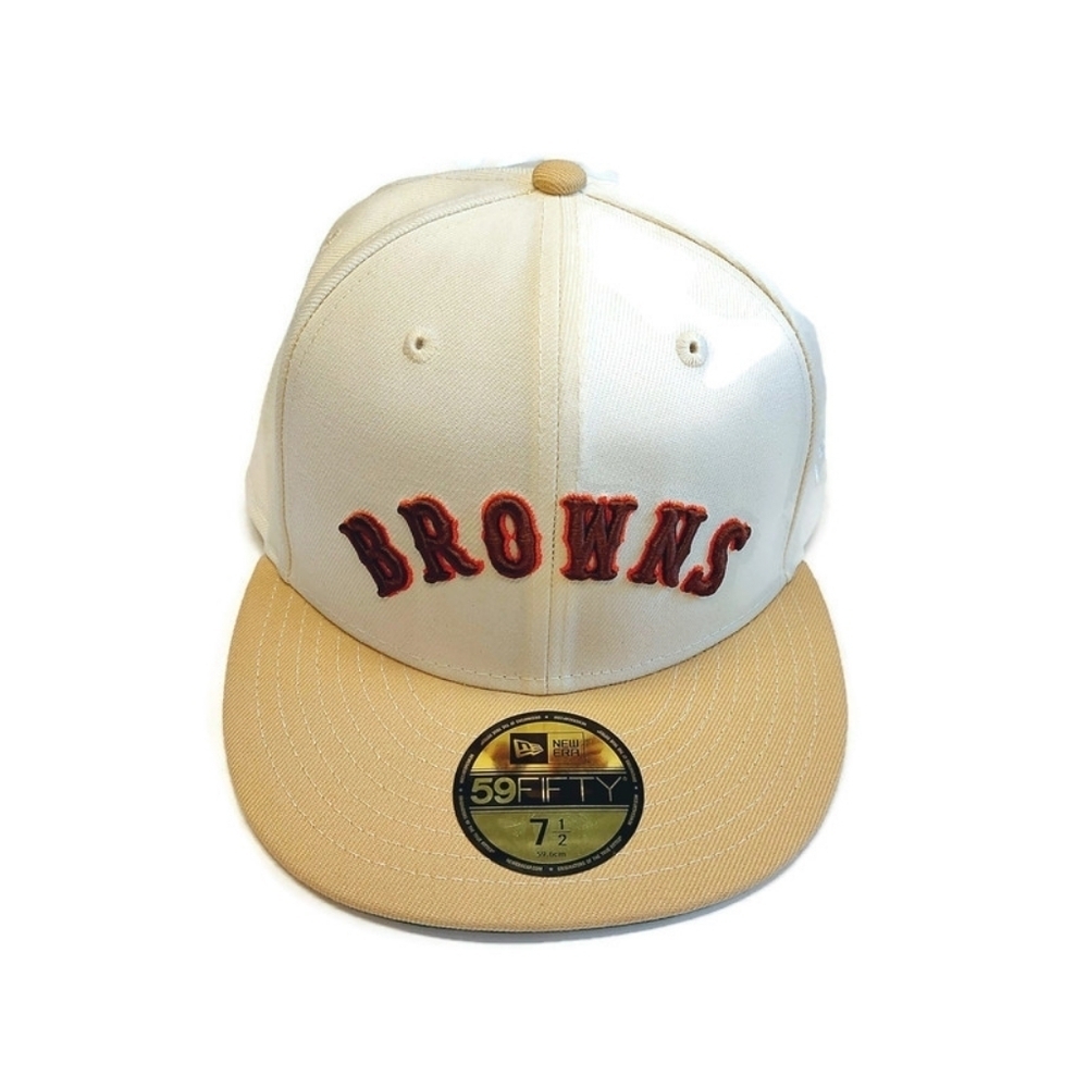 59Fifty New Era Size 7 1/2 St Louis Browns Fitted Hat Throwback Cap Orioles